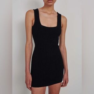 WARDROBE.NYC Black Mini Knit Dress